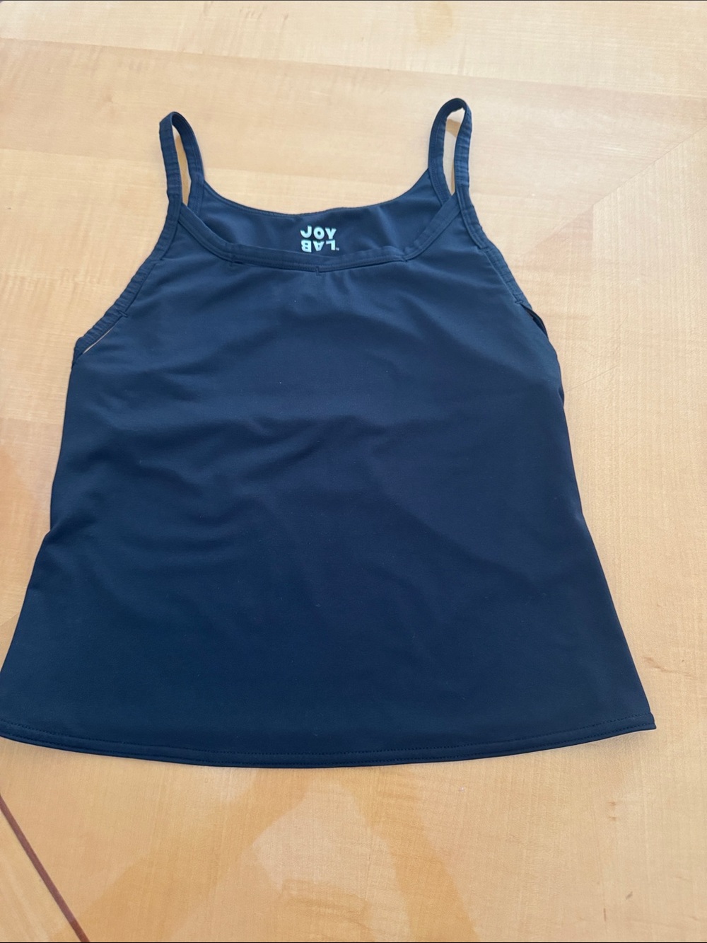 JoyLab Black Slim Spaghetti-Strap Tank size tm